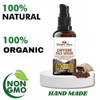 Nature Glow Herbal Caffeine Face Serum Hydrating Face Serum For Glowing Skin - Distacart