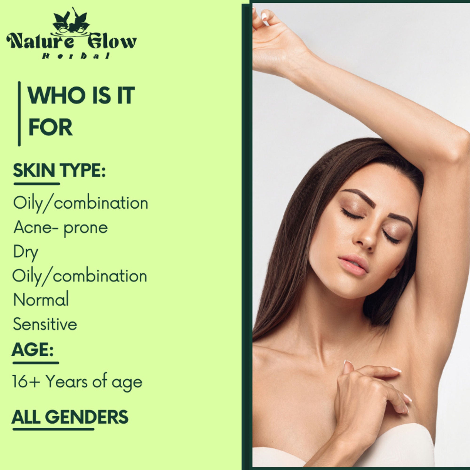 Nature Glow Herbal Green Tea Serum - Distacart