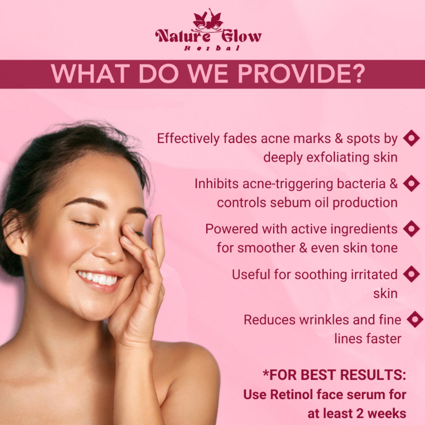 Nature Glow Herbal Retinol Serum - Distacart