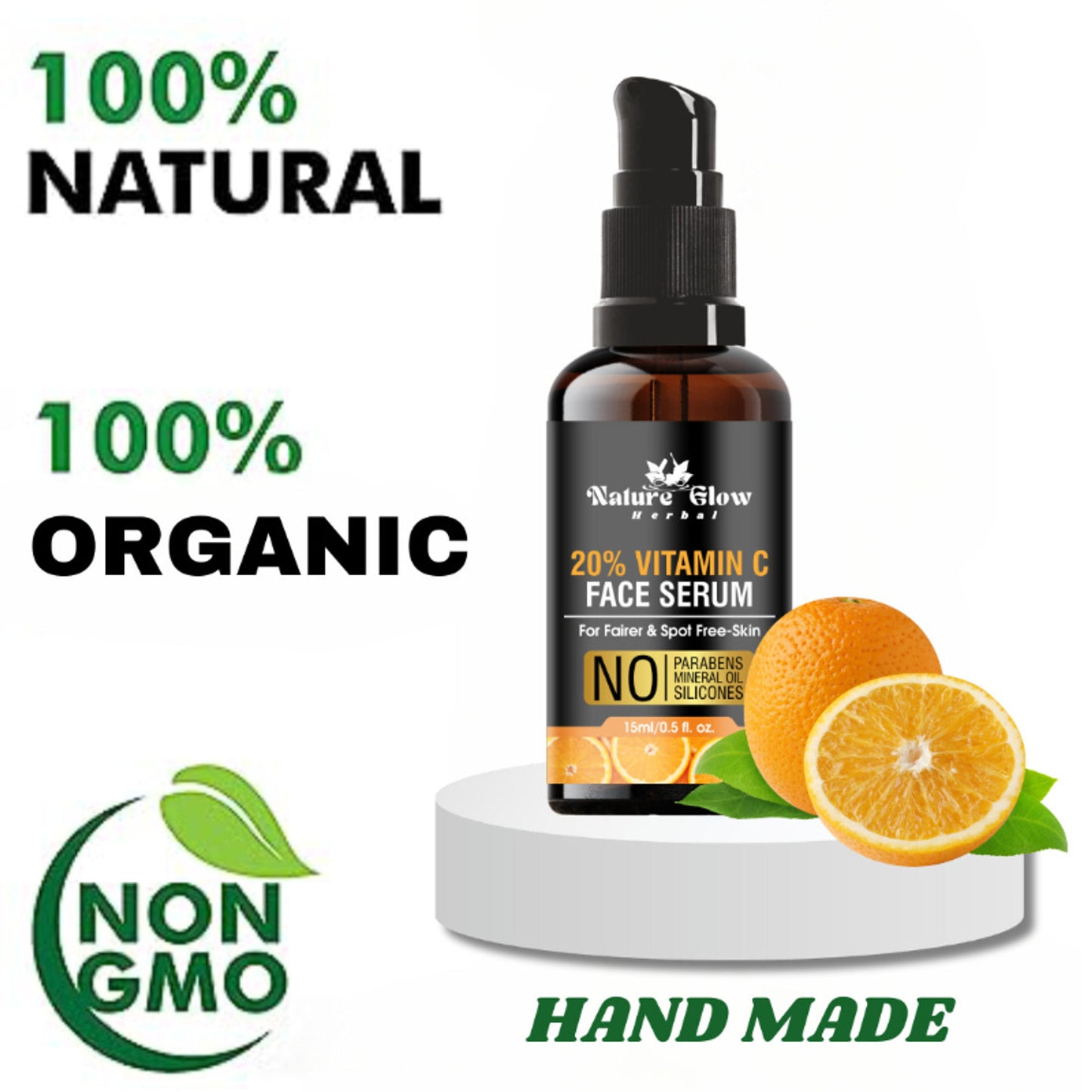 Nature Glow Herbal 20% Vitamin C Serum - Distacart