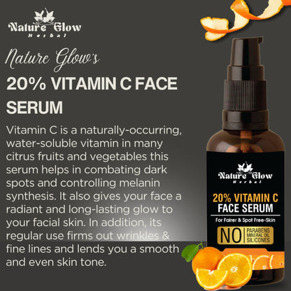 Nature Glow Herbal 20% Vitamin C Serum - Distacart
