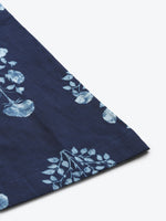 Thumbnail for TAG 7 Women Navy Blue & White Printed Flared Palazzos