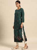 Thumbnail for All About You Women Floral & Geometric Printed Straight Kurta - Distacart