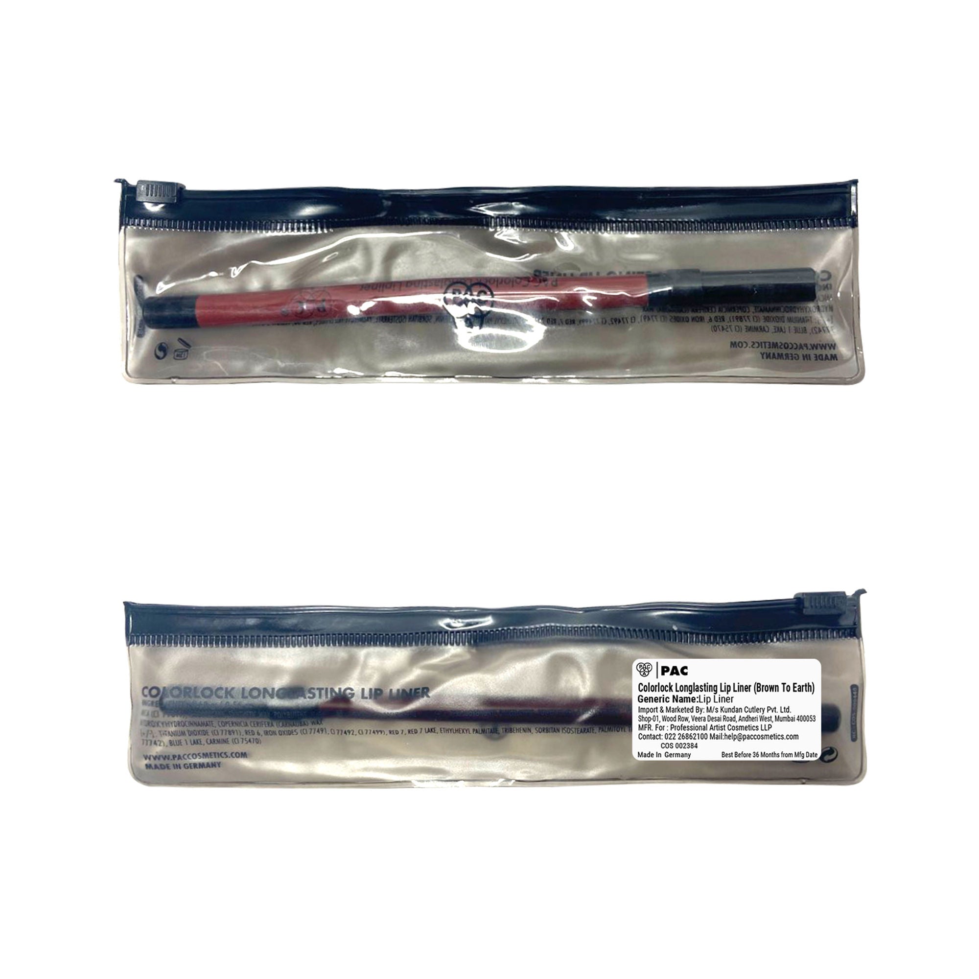 PAC Studio Colorlock Longlasting Lip Liner - Brown To Earth - Distacart