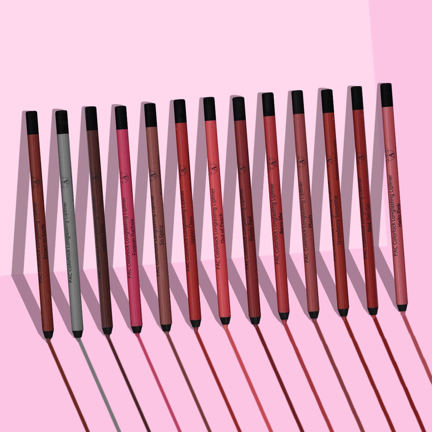 PAC Studio Colorlock Longlasting Lip Liner - Red- Set- Go - Distacart