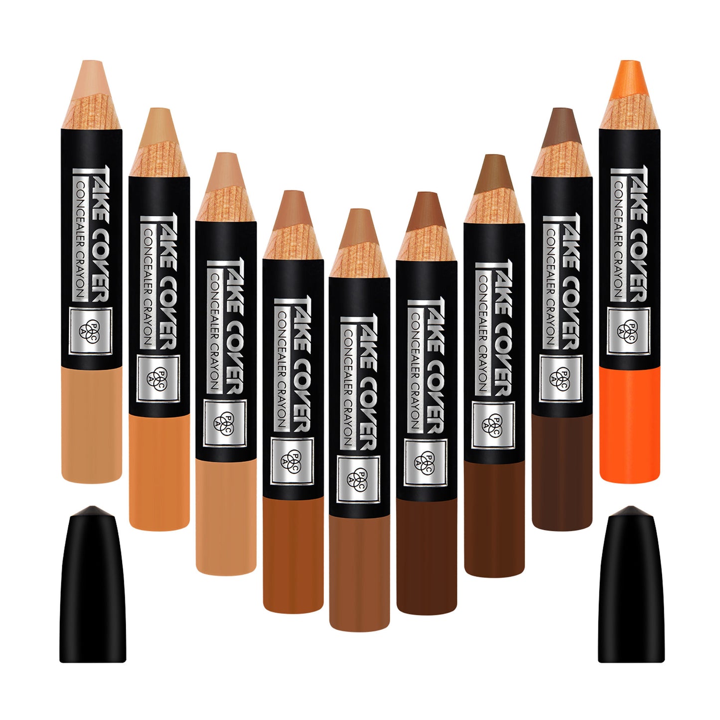 PAC Studio Take Cover Concealer Crayon - D32 Dark - Distacart
