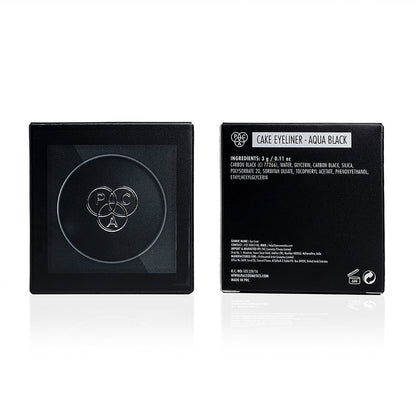 PAC Studio Cream Eyeliner Aqua Black - Richly Pigmented, Quick Drying, Matte Finish, Intense Black - Distacart