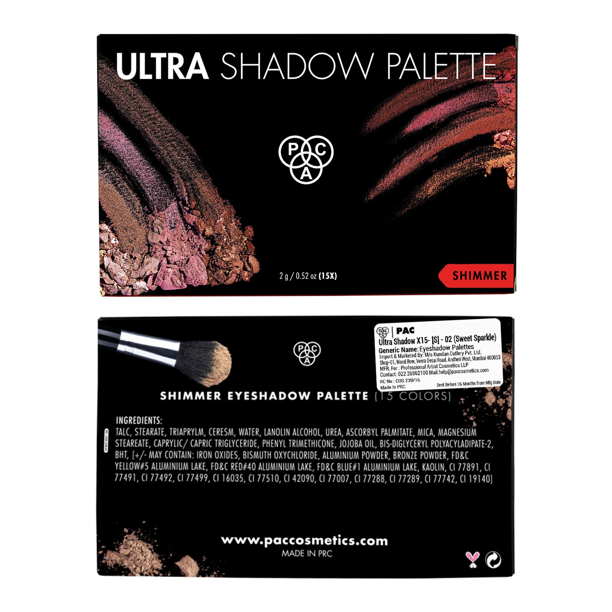 PAC Studio Ultra Shadow X15, [S] - 02 Sweet Sparkle - Distacart