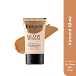 Thumbnail for Pilgrim Glow BB Cream SPF 50 PA++++ Instant Spot Coverage Matte Finish Vitamin C Infused - Almond Glow - Limited Time Offer