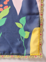 Thumbnail for Kalini Floral Yoke Designed Regular Sequined Kurta With Trousers & Dupatta - Distacart