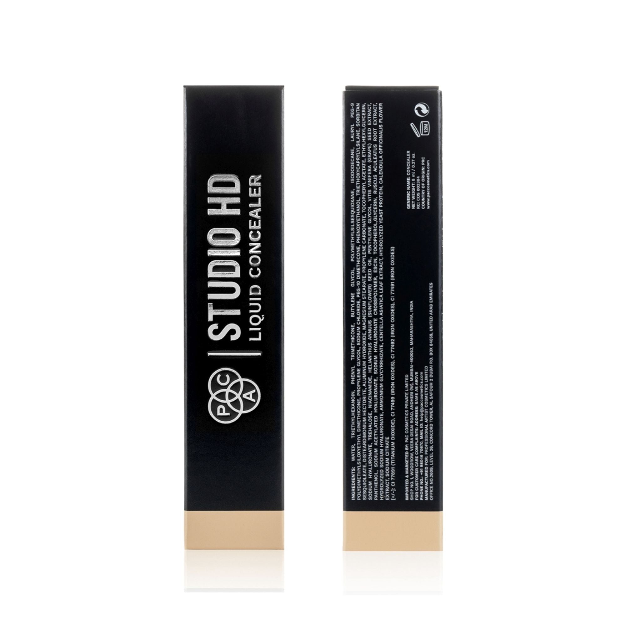 PAC Studio HD Liquid Concealer - HD LIGHT 160