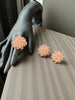 Inhanns Rangmani Crystal Duo – Adjustable Ring + Statement Earrings Set - Peach - Distacart