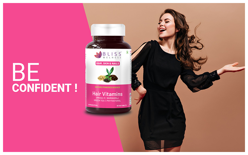bliss welness hair vitamins veg tablet