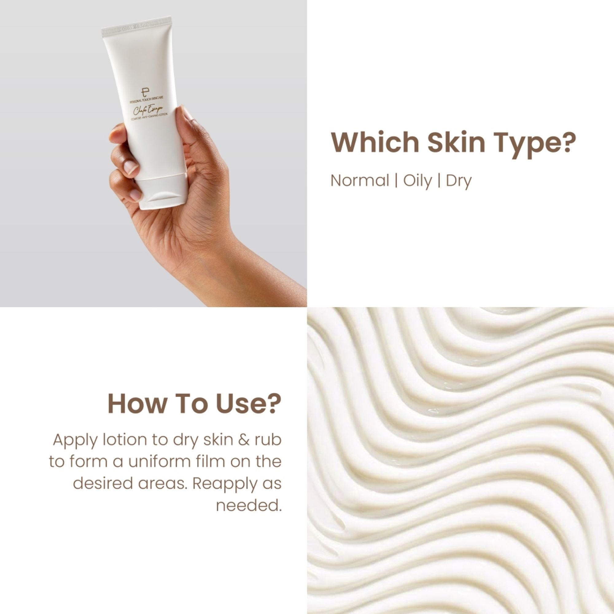 Personal Touch Skincare Skincare Chafe Escape Anti Chafing Lotion - Distacart