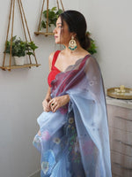Thumbnail for Anouk Floral Printed Organza Saree