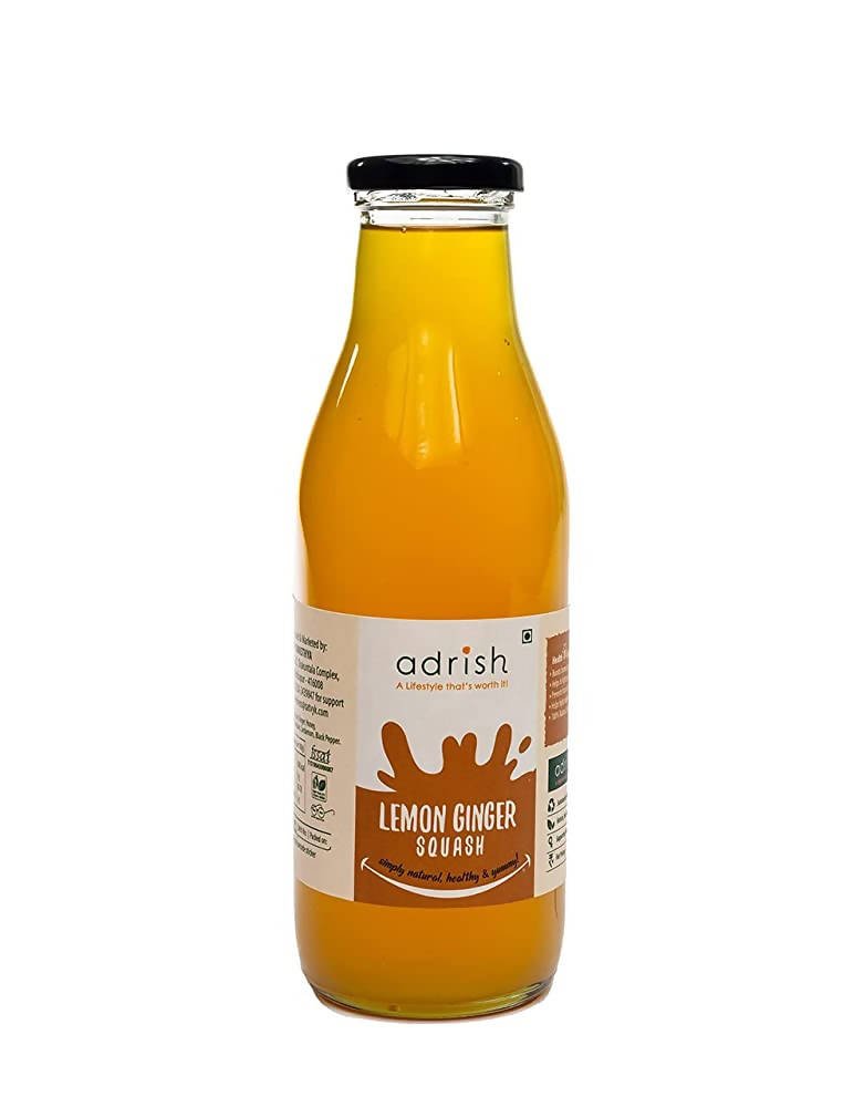 Adrish Natural Lemon Ginger Squash - Distacart