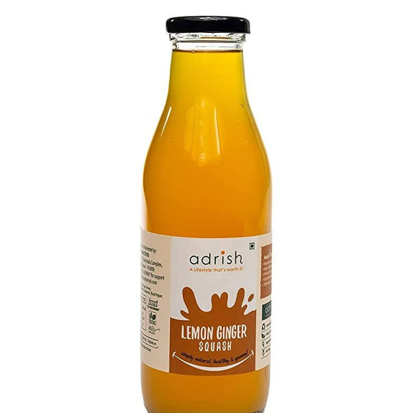 Adrish Natural Lemon Ginger Squash - Distacart