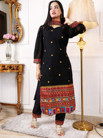 Thumbnail for Kalini Ethnic Motifs Embroidered Regular Sequinned Kurta with Trousers & Dupatta