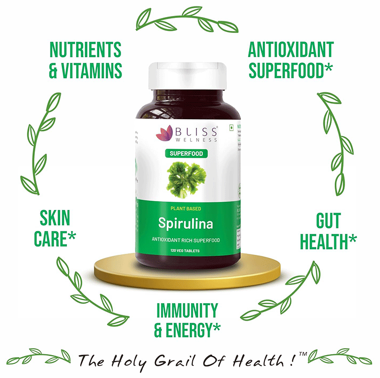 bliss welness immunity wellness spirulina veg tablet