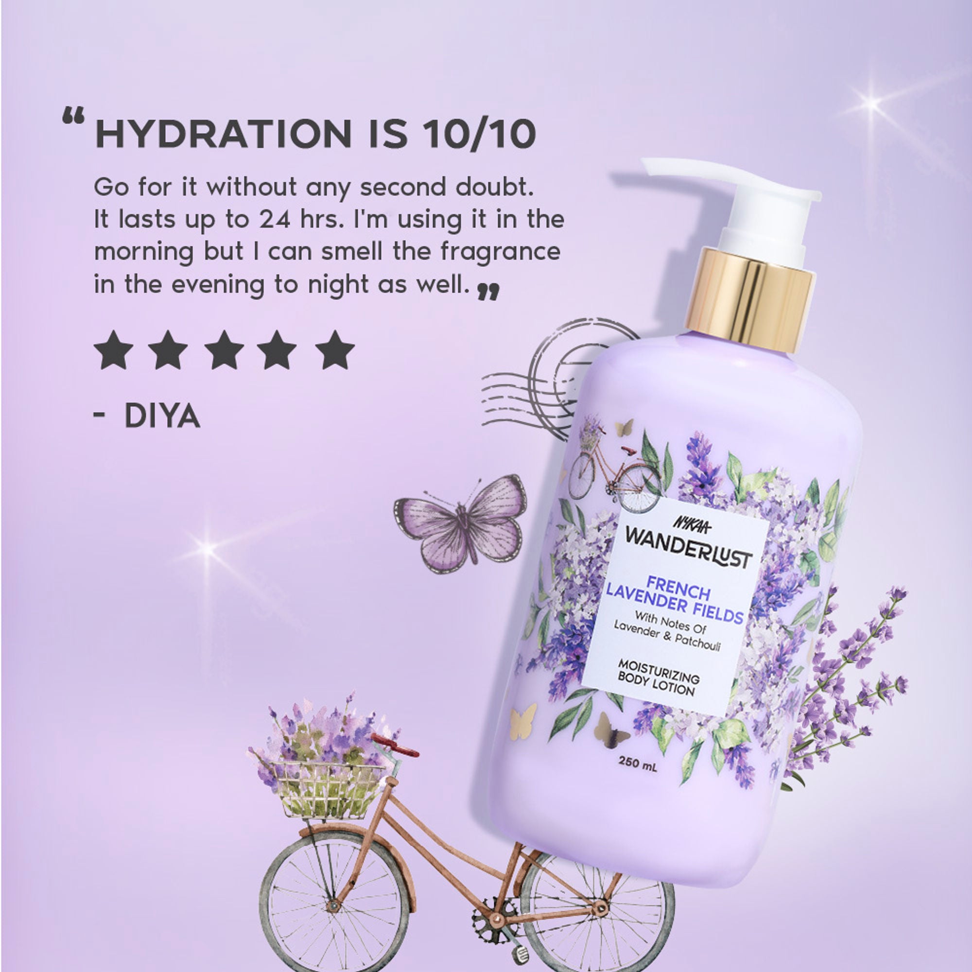 Wanderlust Moisturizing Body Lotion - French Lavender - Distacart
