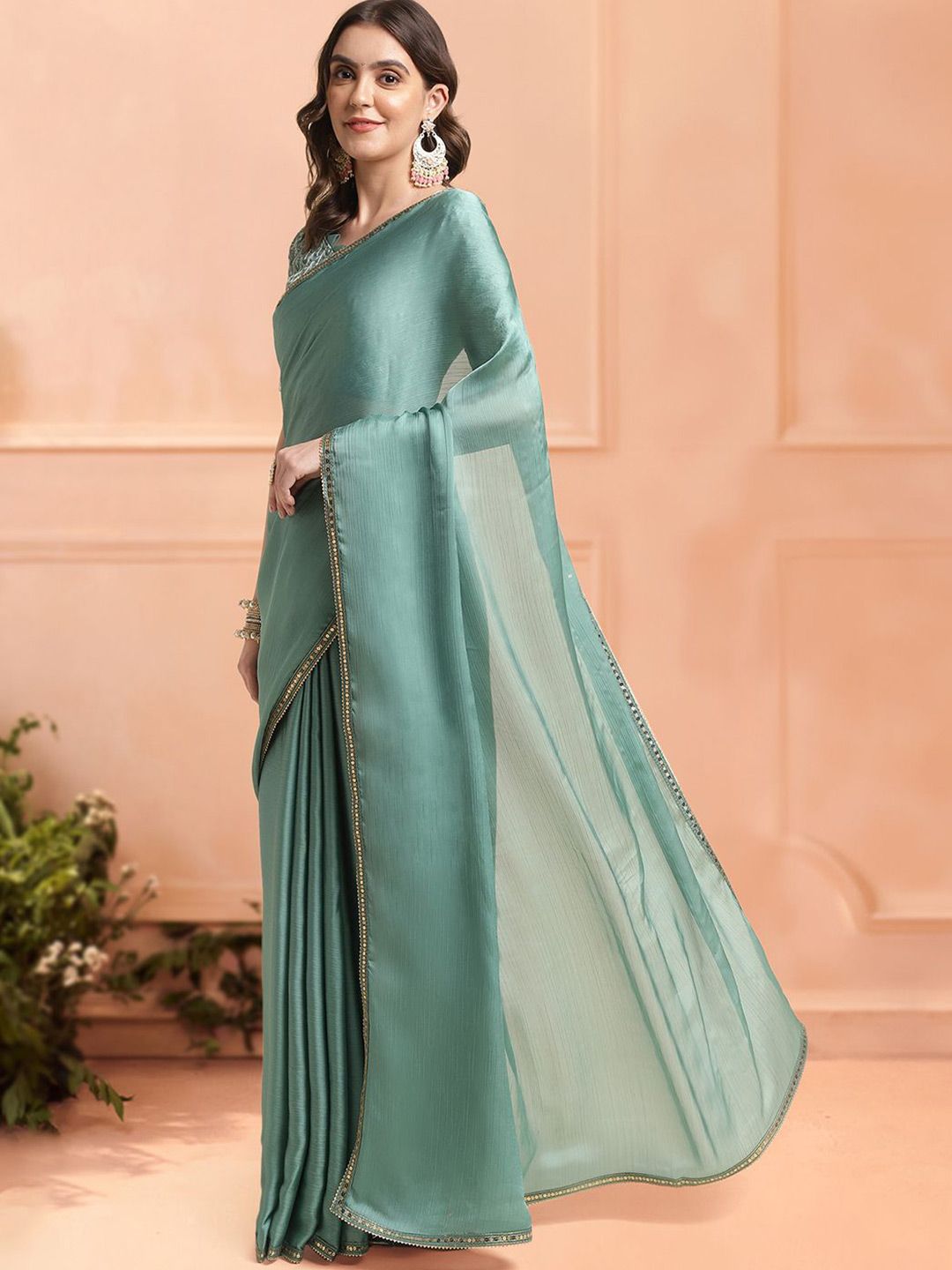 Mitera Women Embellished Sequinned Saree - Distacart