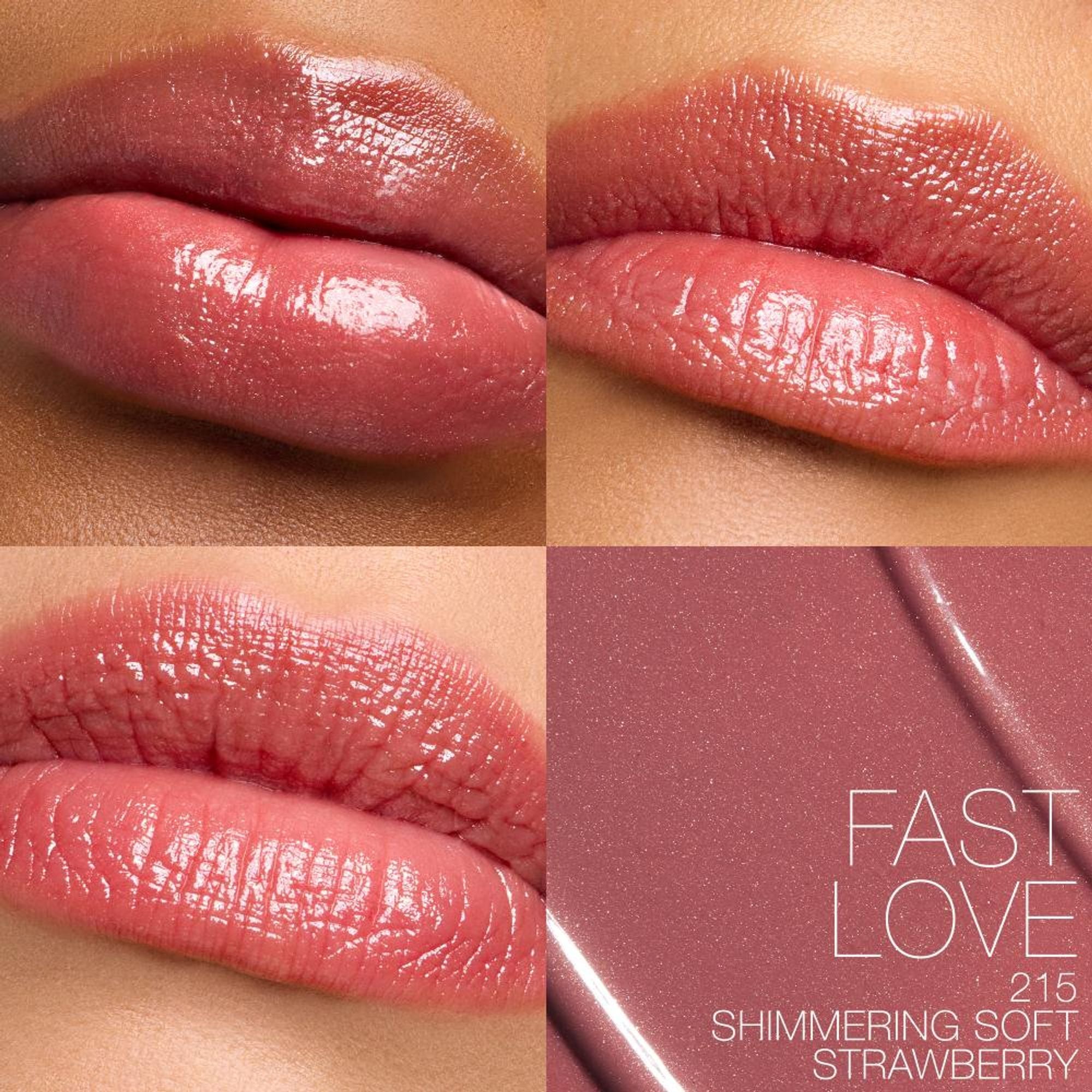 nars afterglow sensual shine lipstick fast love