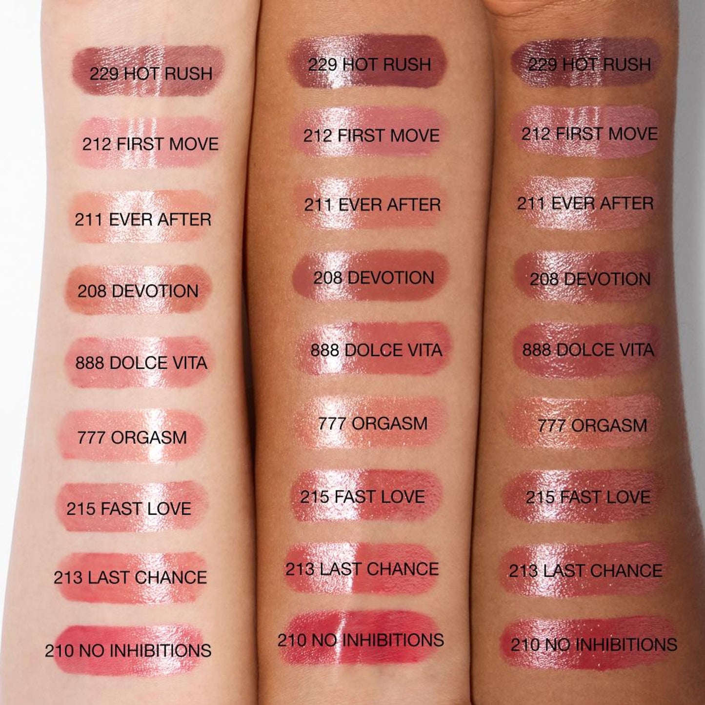 nars afterglow sensual shine lipstick hot rush