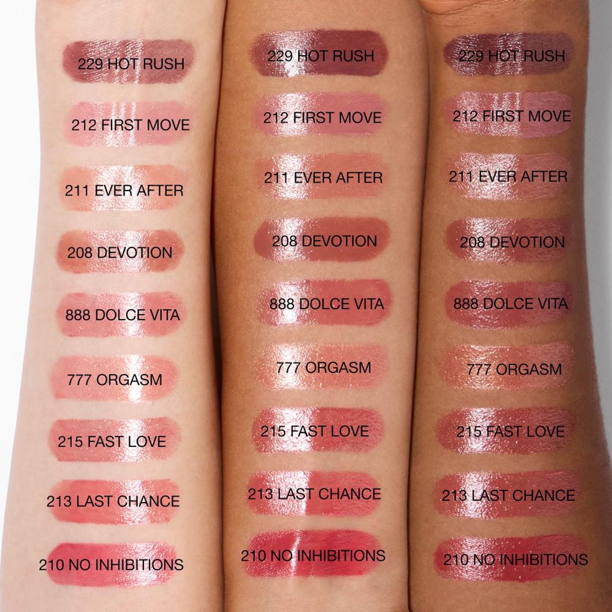 nars afterglow sensual shine lipstick hot rush