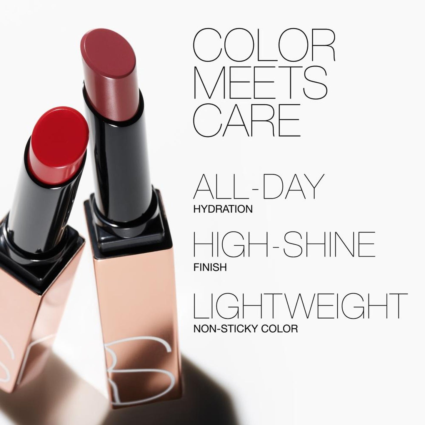 nars afterglow sensual shine lipstick hot rush
