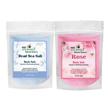 VedicAyurveda Dead Sea Salt and Rose Bath Salt - Dista