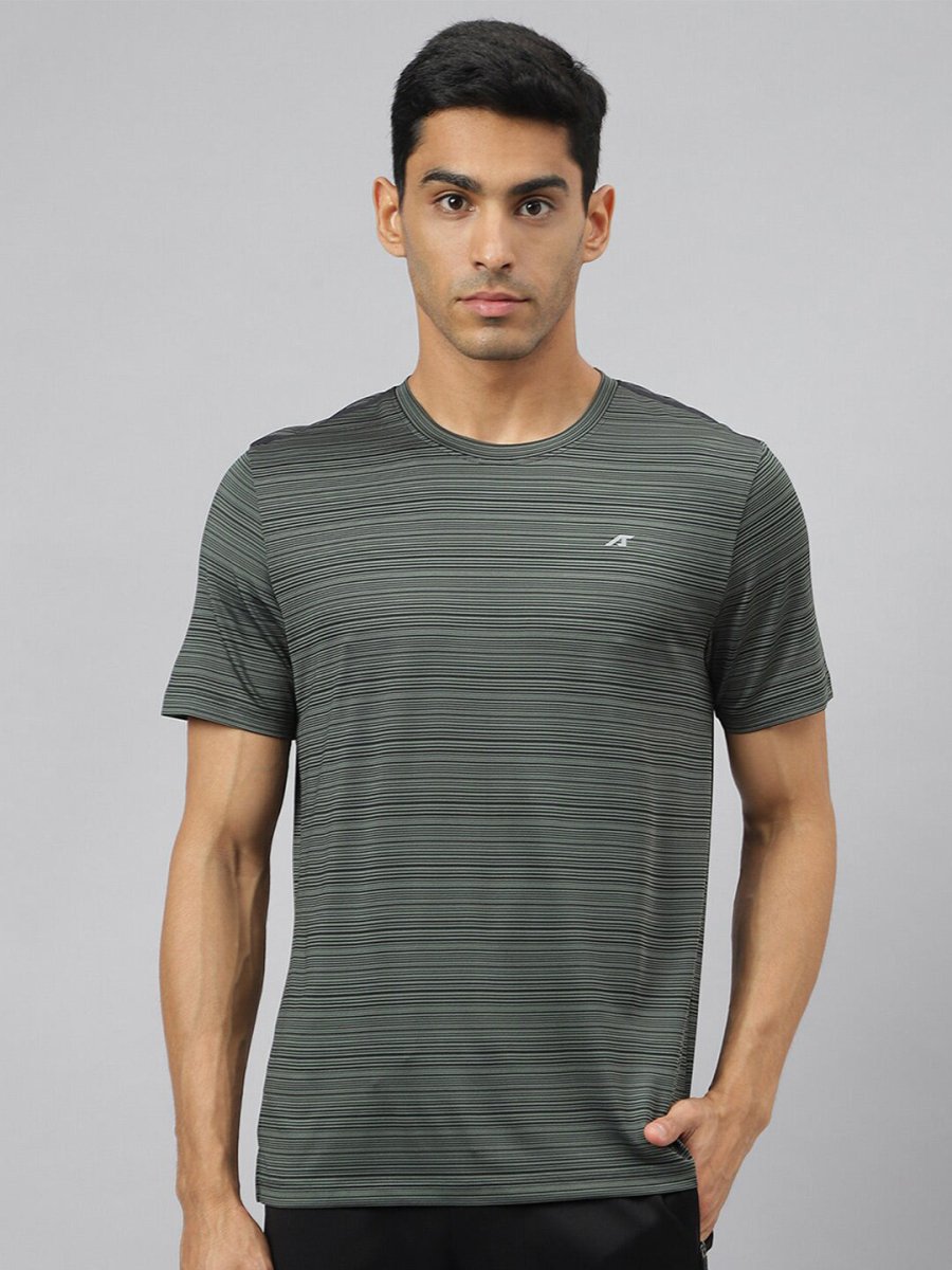 Alcis Men Stretch-X Anti-Static Slim-Fit Round Neck Running T-Shirt - Distacart