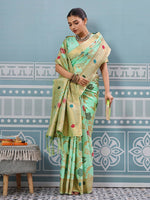 Thumbnail for Astita Pista Silk Saree