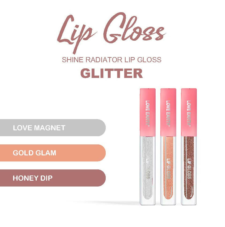 Love Earth Liquid Lip Gloss - Glitter - Distacart