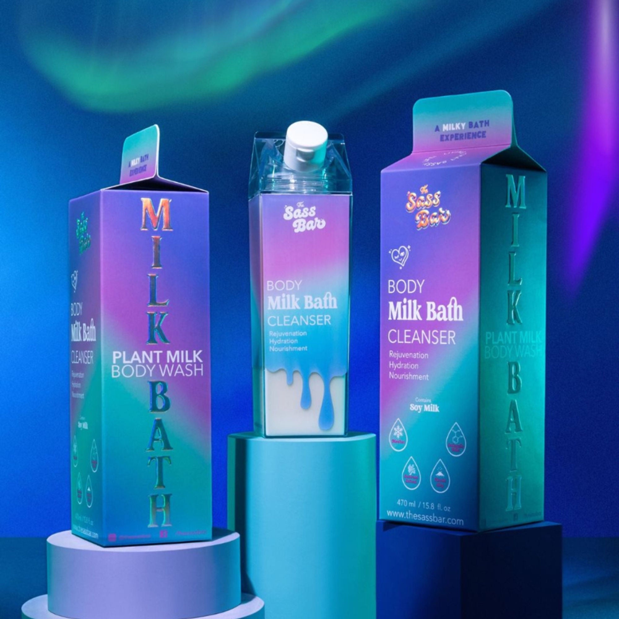 The Sass Bar Aurora Cooling Bodywash Cleanser with Salicyclic Acid + Kaolin Clay For Oily Skin - Distacart