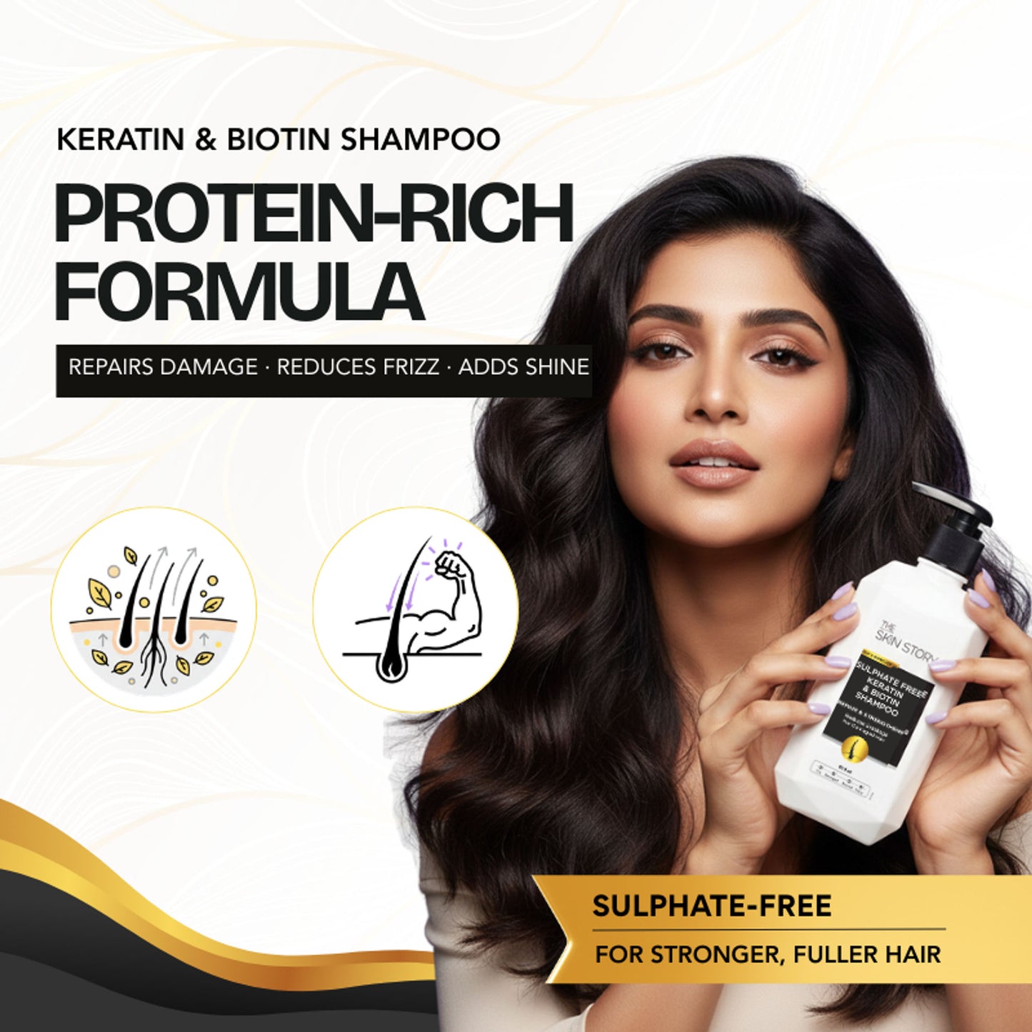 The Skin Story Sulphate Free Keratin Smooth Shampoo - Distacart