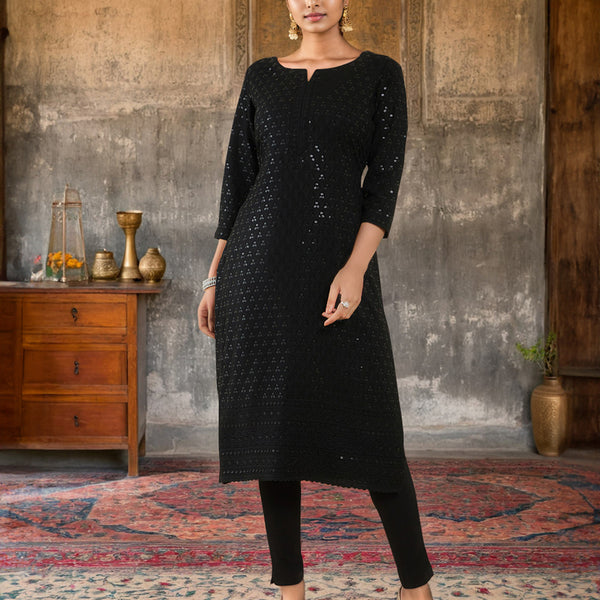 Soch Ethnic Motifs Embroidered Sequinned Regular Kurta - Distacart