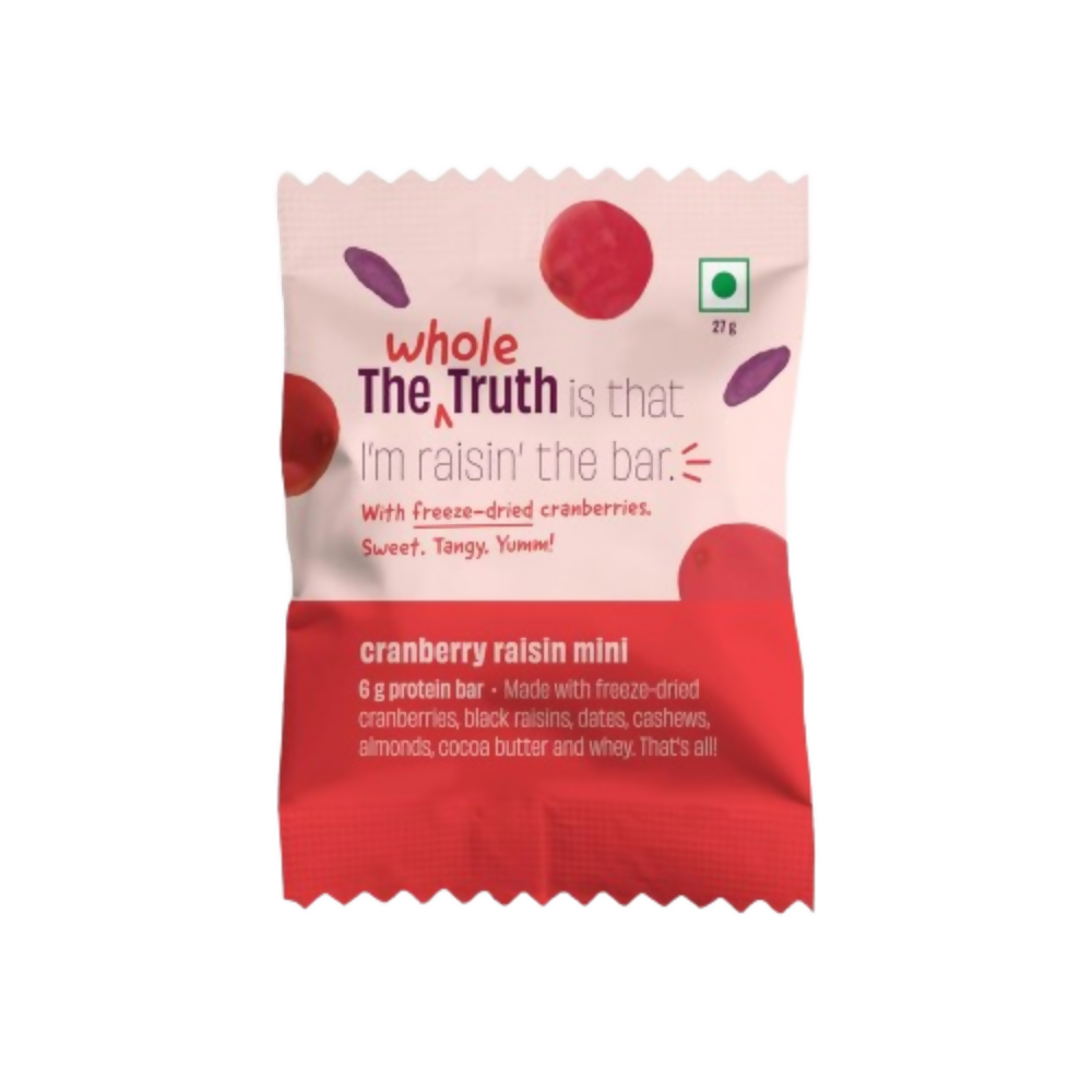 The Whole Truth Mini Protein Bars - Cranberry Raisin