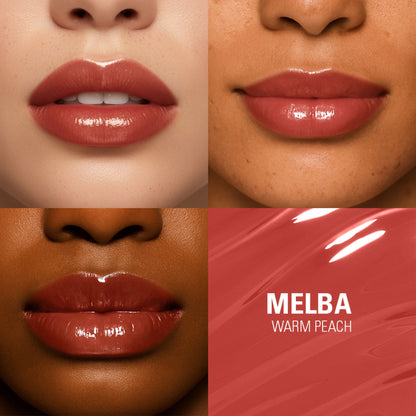 Makeup Revolution Pout Bomb Plumping Gloss - Melba Warm Peach - Distacart