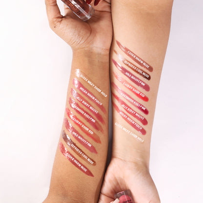 Makeup Revolution Pout Bomb Plumping Gloss - Cherry Sheer Red - Distacart