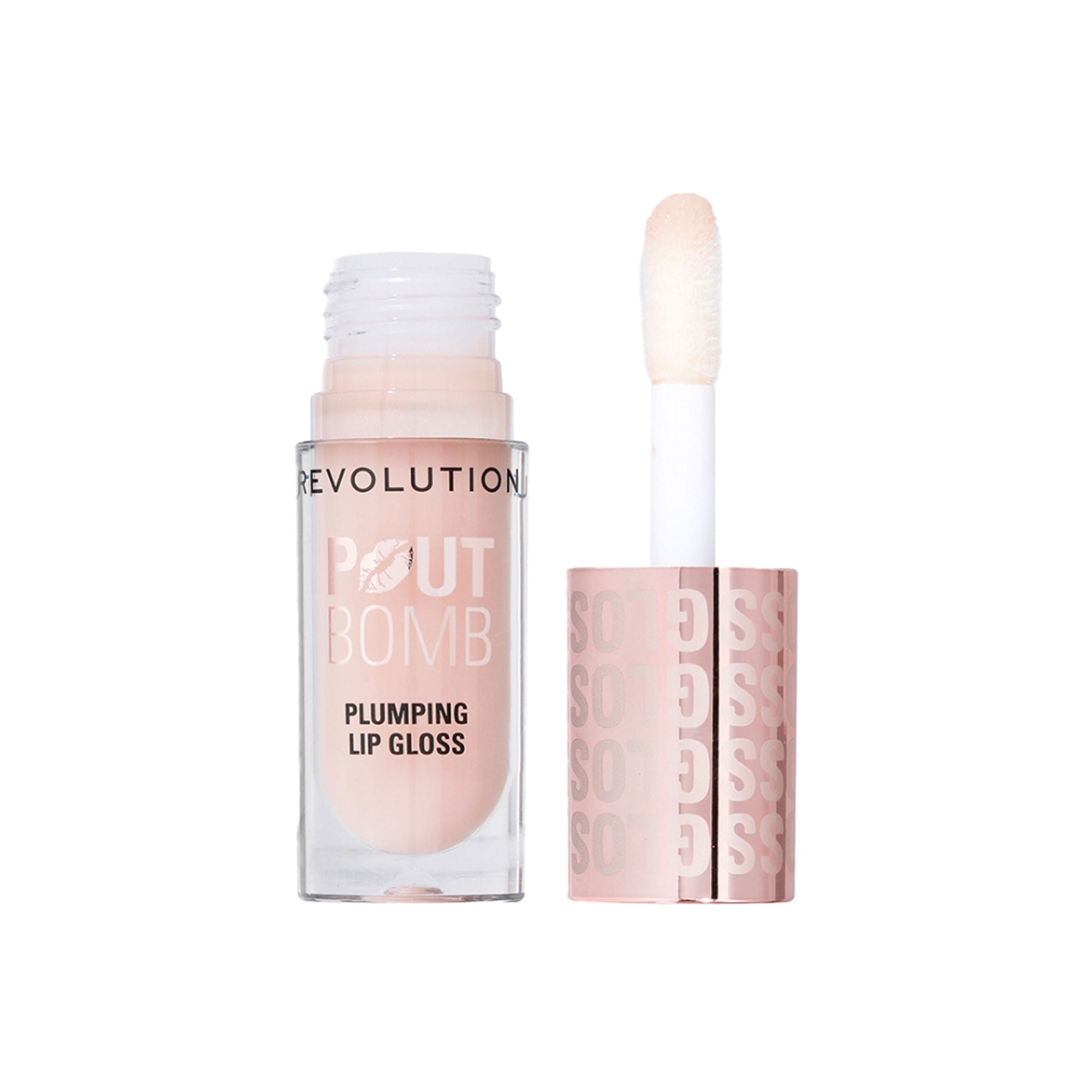Makeup Revolution Pout Bomb Plumping Gloss - Milky Sheer Holo - Distacart