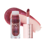 Thumbnail for Makeup Revolution Pout Bomb Shimmer Lip Gloss - Berry Lusture