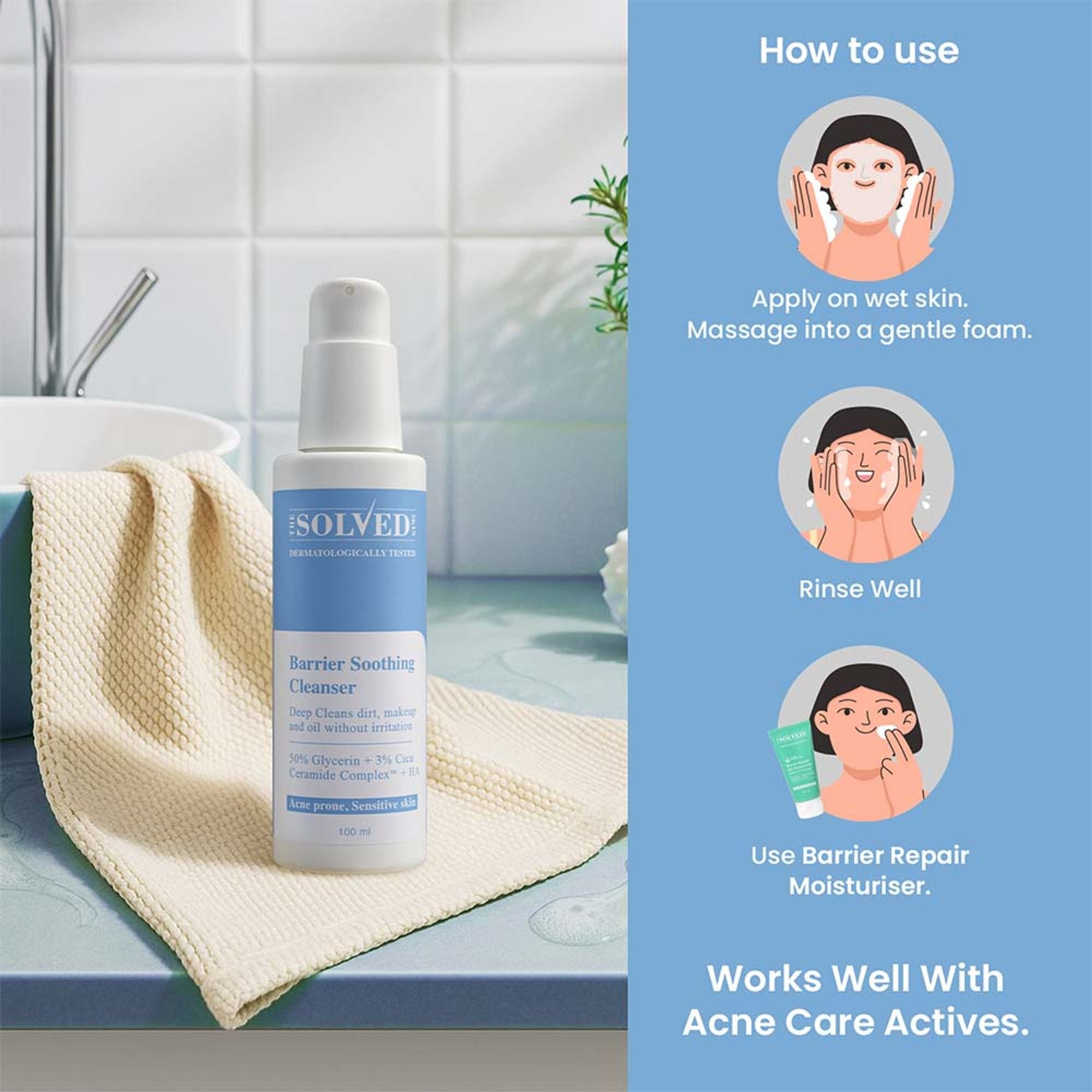 The Solved Skin Barrier Soothing Cleanser - Dista