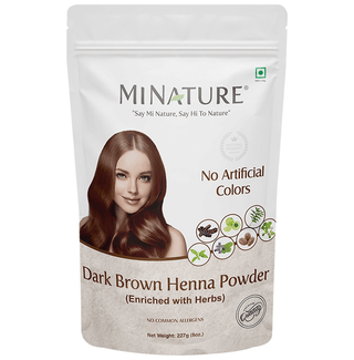 Minature Dark Brown Henna Powder Enriched with Herbs