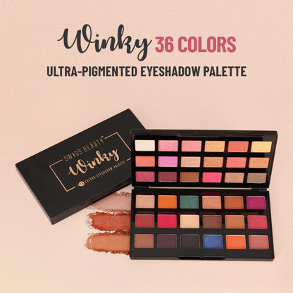 Swiss Beauty Winky 36 Colors Eyeshadow Palette - 1 - Distacart