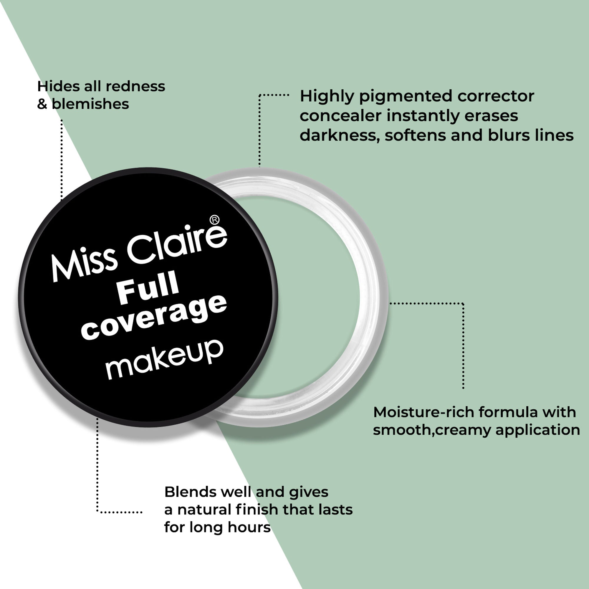 Miss Claire Full Coverage Makeup + Concealer - 16
