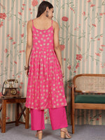 Thumbnail for Ode by House of Pataudi Women Floral Printed Regular Kurta with Trousers & With Dupatta - Distacart