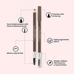 Thumbnail for Miss Claire Waterproof Eyebrow Pencil With Mascara Brush - 03 Medium Brown