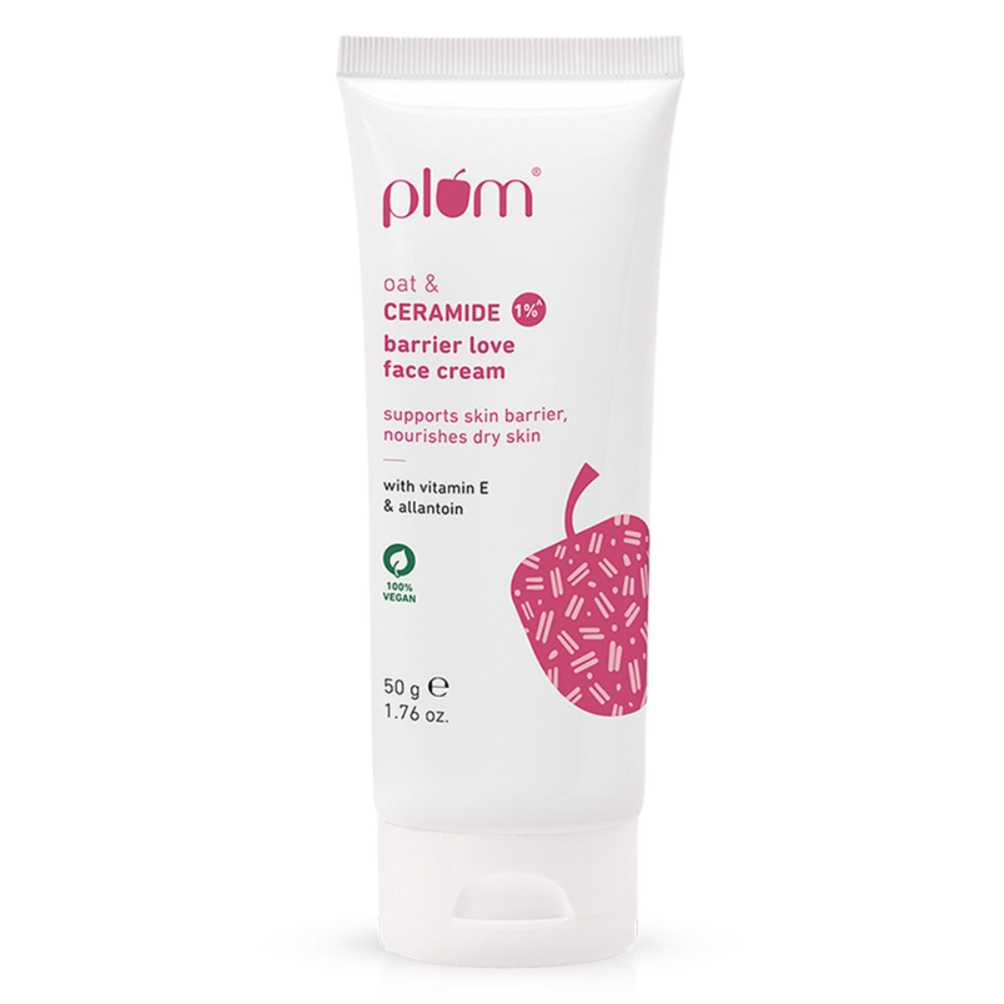 Plum 1% Ceramide Face Cream With Oat, Strengthens Skin Barrier & Nourishes - Distacart