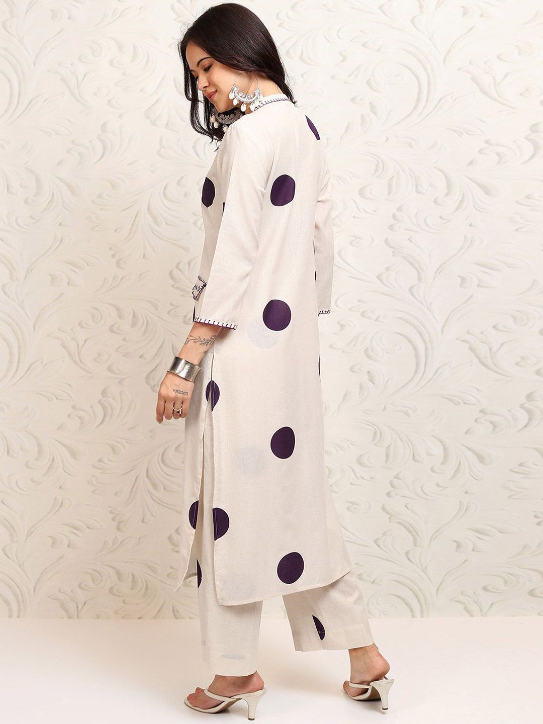 Vishudh Women Ethnic Motifs Printed Regular Kurta with Palazzos
