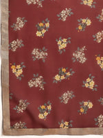 Thumbnail for All About You Women Rust Pink Ethnic Motifs Yoke Design Thread Work Kurta with Dupatta - Distacart